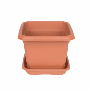 Szögletes virágcserép 40 cm - 23,5L (terrakotta) 400x400x305mm ILPE