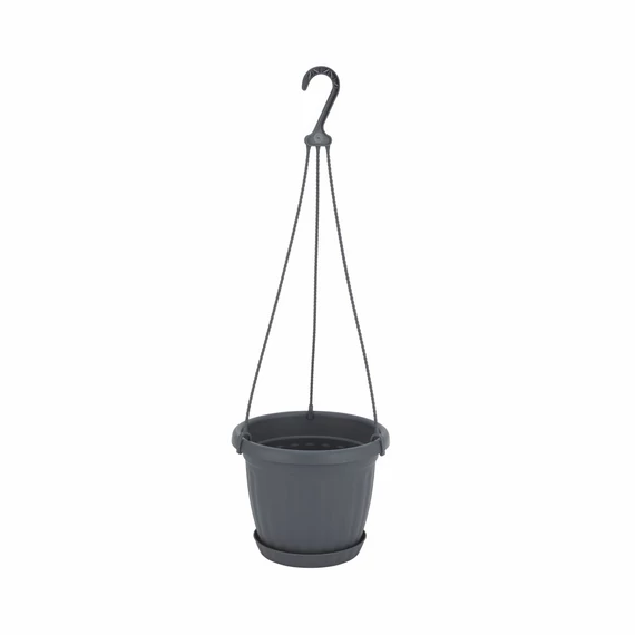 Kaspó (komplett) 20 cm  - 3L (antracit) 200x156mm ILPE