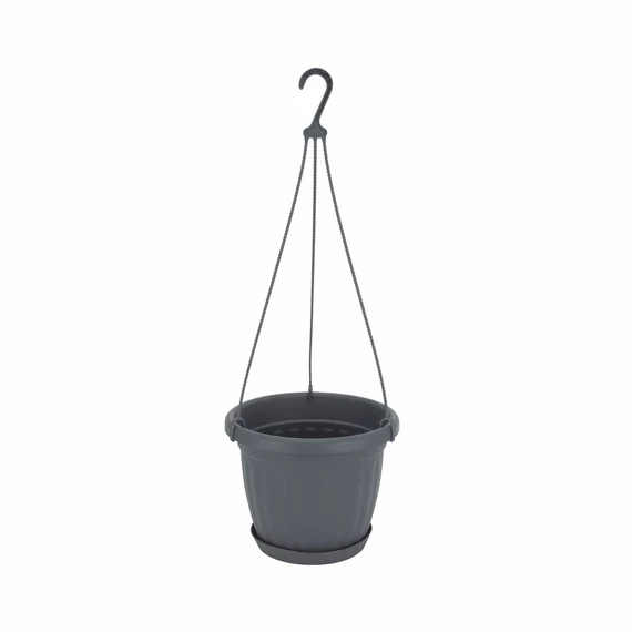 Kaspó (komplett) 26 cm  - 5L (antracit) 260x202mm ILPE