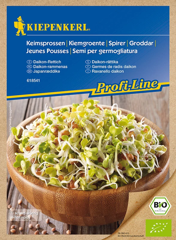 BIO-csíramag Daikon-retek (mini jégcsap) 60g 'PG-O' KIEPENKERL