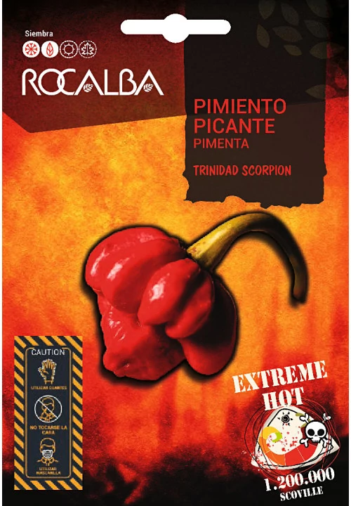 Paprika Chili Trinidad Scorpion 8 szem ROCALBA