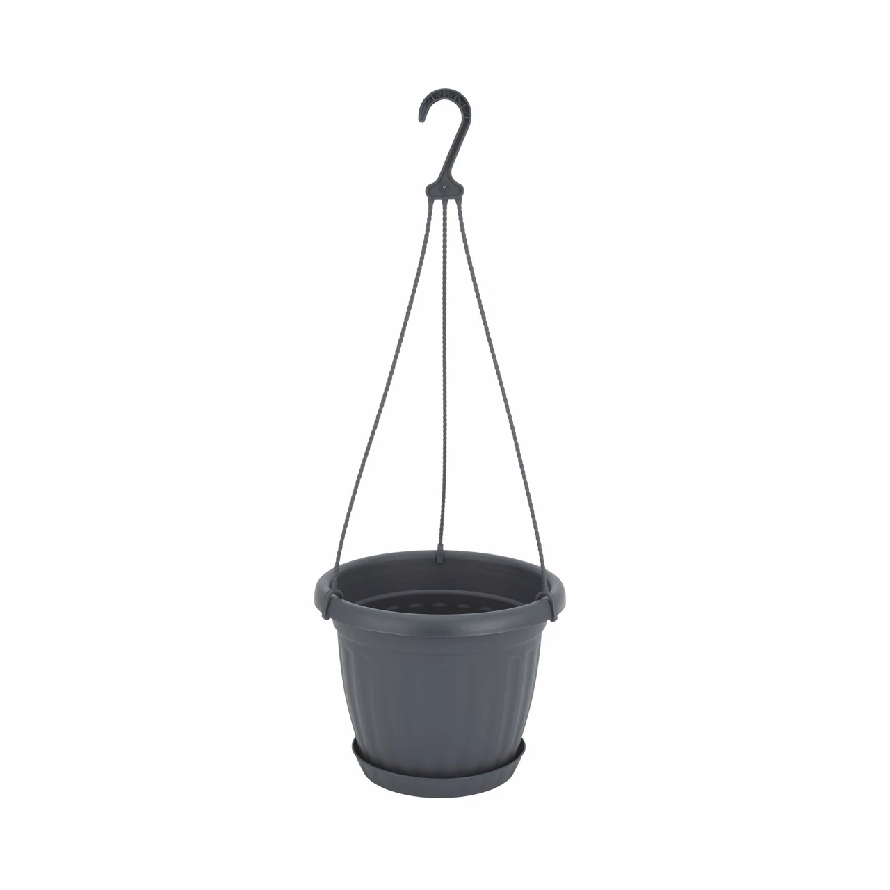 Kaspó (komplett) 23 cm  - 4L (antracit) 230x180mm ILPE
